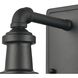 Jackson 1 Light 11 inch Matte Black Outdoor Wall Sconce
