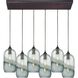 Sutter Creek 6 Light 32 inch Oil Rubbed Bronze Mini Pendant Ceiling Light