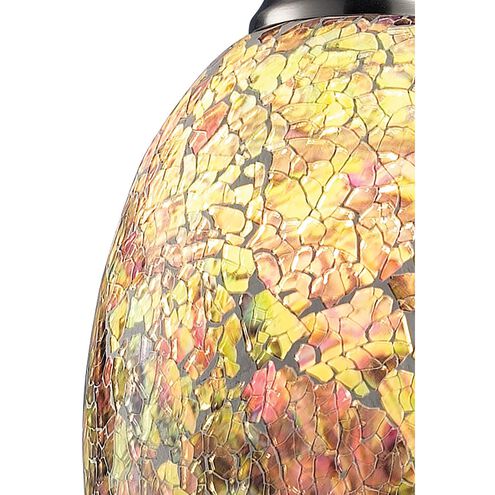Avalon 1 Light 5 inch Satin Nickel with Multicolor Mini Pendant Ceiling Light in Incandescent