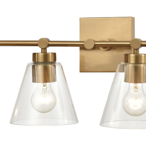 East Point 4 Light 33 inch Satin Brass Vanity Light Wall Light