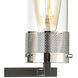 Bergenline 4 Light 32 inch Matte Black with Polished Nickel Vanity Light Wall Light