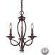 Medford 3 Light 14 inch Oil Rubbed Bronze Chandelier Ceiling Light