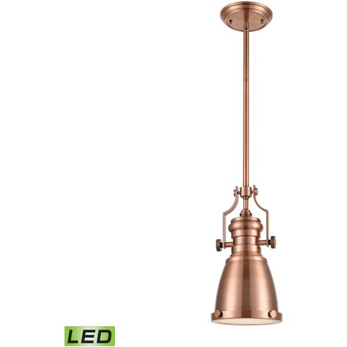 Chadwick LED 8 inch Antique Copper Mini Pendant Ceiling Light