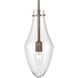 Culmination 1 Light 6 inch Weathered Zinc with Clear Mini Pendant Ceiling Light