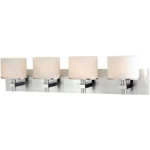 Ombra 4 Light 34 inch Polished Nickel Vanity Light Wall Light