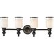 Bristol Way 4 Light 29 inch Oil Rubbed Bronze Vanity Light Wall Light in Incandescent