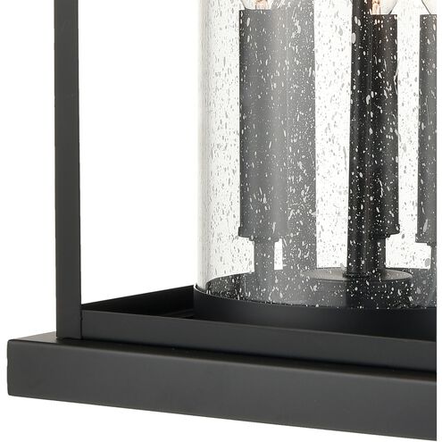Minersville 3 Light 23 inch Matte Black Outdoor Wall Sconce