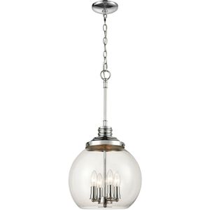 Chandra 4 Light 13 inch Polished Chrome Pendant Ceiling Light