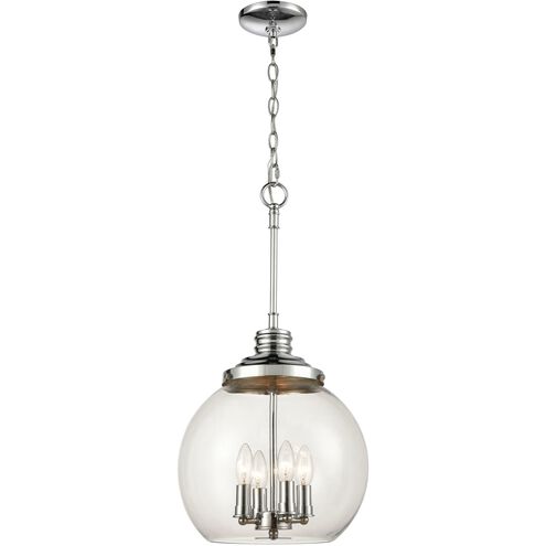 Chandra 4 Light 13 inch Polished Chrome Pendant Ceiling Light