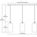 Sutter Creek 3 Light 36 inch Oil Rubbed Bronze Multi Pendant Ceiling Light in Linear, Configurable