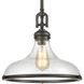 Rutherford 1 Light 15 inch Oil Rubbed Bronze Pendant Ceiling Light