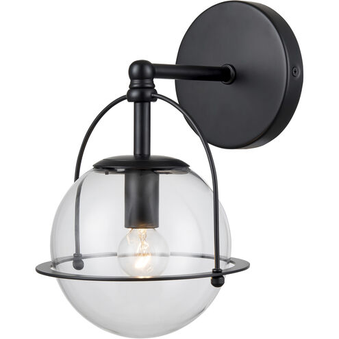 Langford 1 Light 8 inch Matte Black Vanity Light Wall Light