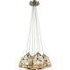 Gemstone 7 Light 28 inch Satin Nickel Mini Pendant Ceiling Light