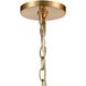 Ellipsa 1 Light 7 inch Satin Brass Mini Pendant Ceiling Light