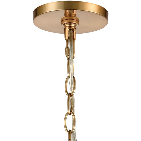 Ellipsa 1 Light 7 inch Satin Brass Mini Pendant Ceiling Light