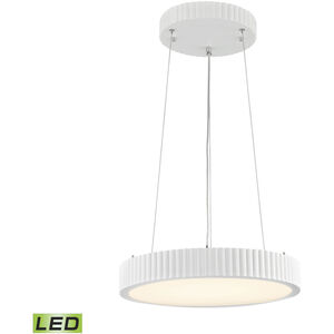 Digby LED 16 inch Matte White Chandelier Ceiling Light
