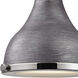 Rutherford 1 Light 9 inch Weathered Zinc Mini Pendant Ceiling Light