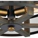Woodbridge 3 Light 17 inch Matte Black with Weathered Oak Flush Mount Ceiling Light