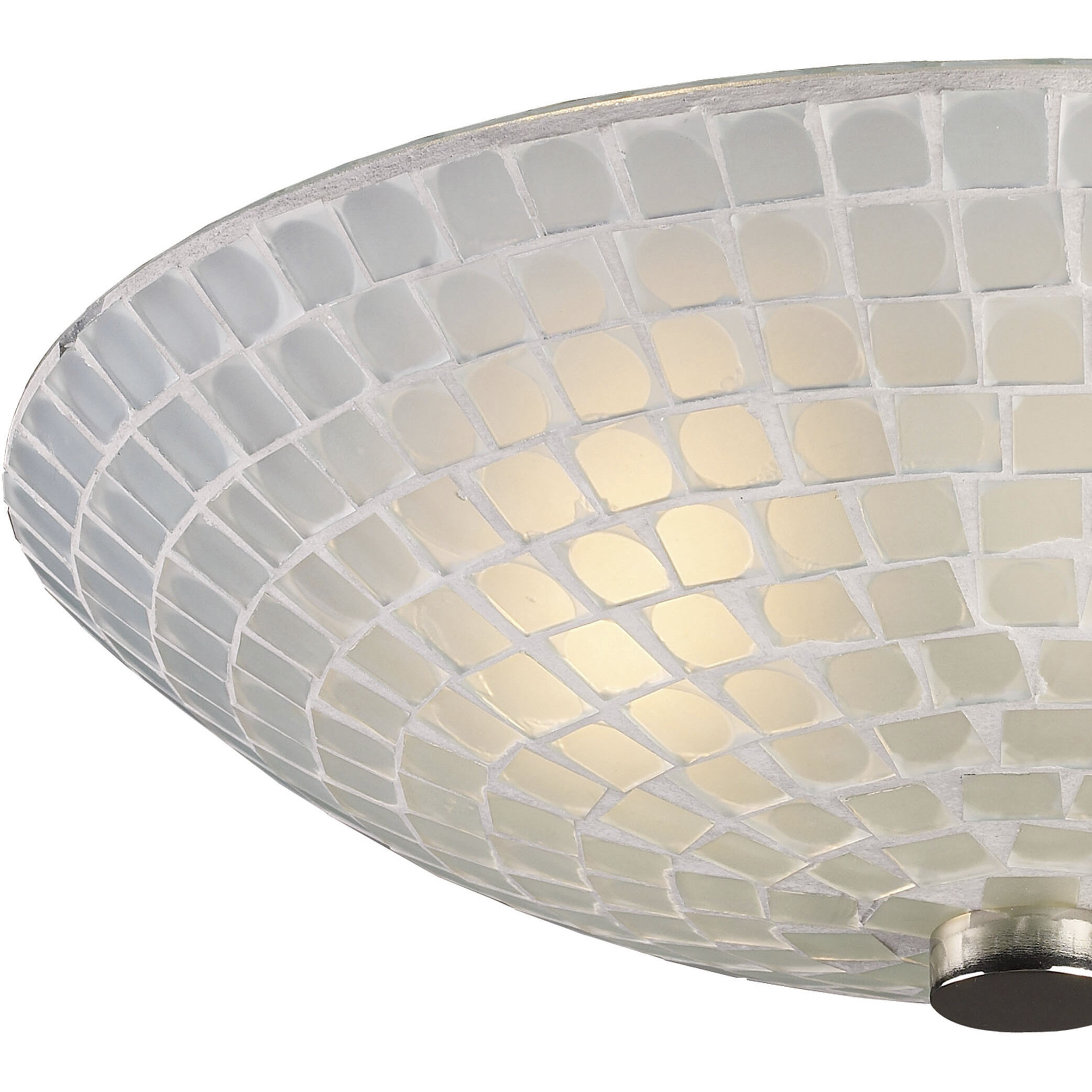 ELK 10139/2WHT Fusion 2 Light 12 inch Satin Nickel Semi