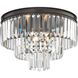 Palacial 3 Light 19.00 inch Semi-Flush Mount