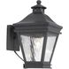 Landings 1 Light 13 inch Charcoal Outdoor Wall Sconce