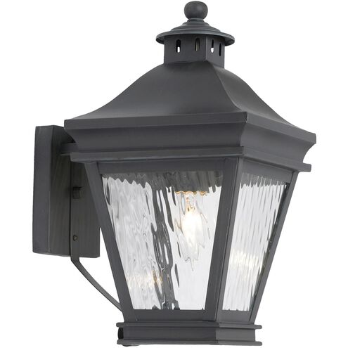 Landings 1 Light 13 inch Charcoal Outdoor Wall Sconce