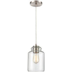 Josie 1 Light 6 inch Satin Nickel Mini Pendant Ceiling Light