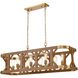 Structure Linear Chandelier Ceiling Light