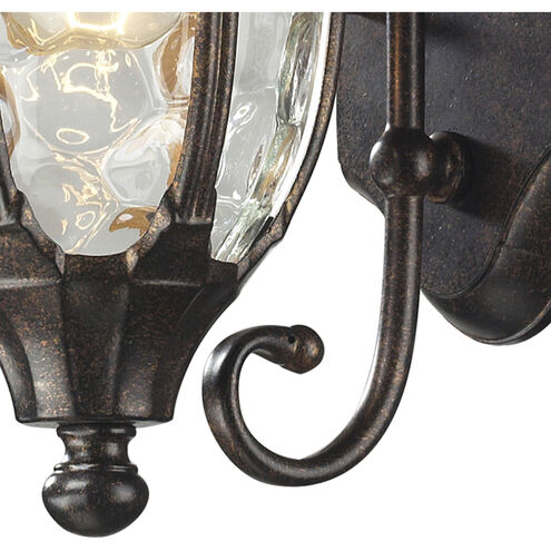 Glendale 1 Light 14 inch Regal Bronze with Clear Outdoor Sconce