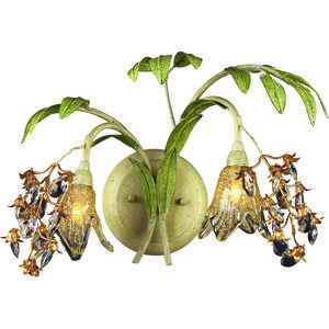 Huarco 2 Light 16 inch Sage Green Sconce Wall Light