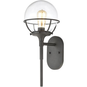 Girard 1 Light 19 inch Charcoal Outdoor Sconce