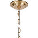 Abaca 12 Light 48 inch Satin Brass Chandelier Ceiling Light