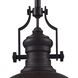 Chadwick 1 Light 13 inch Oil Rubbed Bronze Pendant Ceiling Light in Incandescent