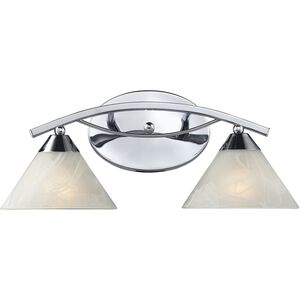 Elysburg 2 Light 18 inch Polished Chrome Vanity Light Wall Light