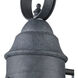Onion 1 Light 15 inch Aged Zinc Outdoor Sconce