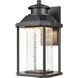 Irvine LED 13 inch Matte Black Outdoor Wall Sconce