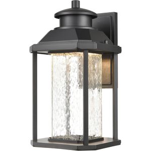 Irvine LED 13 inch Matte Black Outdoor Wall Sconce