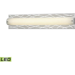 Captiva LED 25 inch Silver with Matte Nickel Vanity Light Wall Light