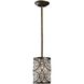 Amherst 1 Light 6 inch Antique Bronze Mini Pendant Ceiling Light