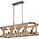 Structure Linear Chandelier Ceiling Light