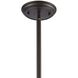 Chadwick 1 Light 17 inch Matte Black with Satin Brass Pendant Ceiling Light