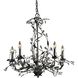 Circeo 5 Light 34 inch Deep Rust Chandelier Ceiling Light