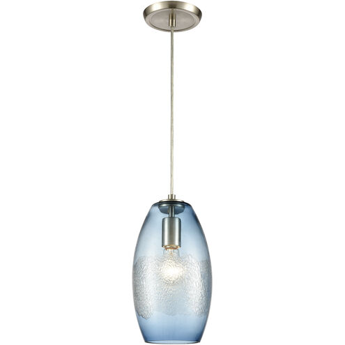 Ebbtide 1 Light 6 inch Satin Nickel Mini Pendant Ceiling Light