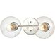 Claro 2 Light 16 inch Polished Chrome Vanity Light Wall Light