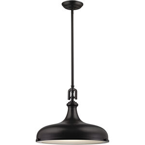 Rutherford 1 Light 18 inch Oil Rubbed Bronze Pendant Ceiling Light