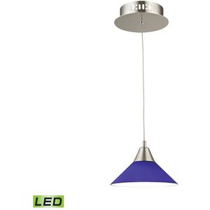 Cono LED 7 inch Satin Nickel Mini Pendant Ceiling Light