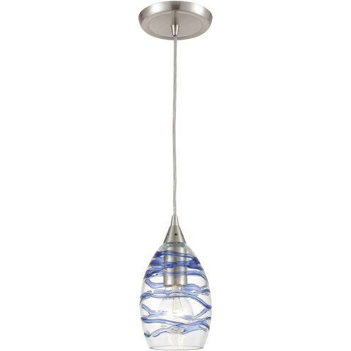 Vines 1 Light 5 inch Satin Nickel Multi Pendant Ceiling Light in Standard, Configurable