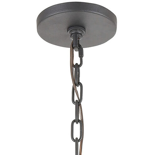 Inversion 6 Light 25 inch Charcoal Chandelier Ceiling Light