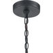 Torch 6 Light 26 inch Charcoal Outdoor Pendant