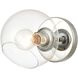 Claro 1 Light 9 inch Polished Chrome Vanity Light Wall Light
